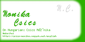 monika csics business card
